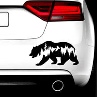 Autocollant Voiture Ours Montagne Nature - 