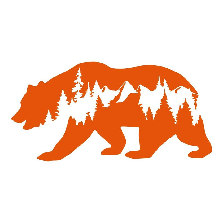 Autocollant Voiture Ours Montagne Nature - 