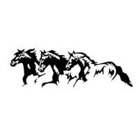 Autocollant Voiture Personnalisé Chevaux de Course - 0