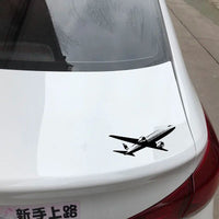 Autocollant Voiture Vol Avion de Ligne - 