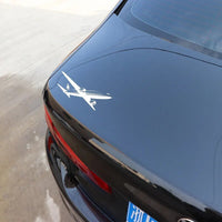 Autocollant Voiture Vol Avion de Ligne - 