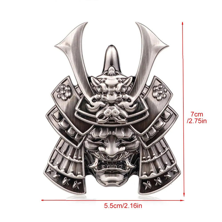 Autocollants Japonais Voiture Badge Menpo Samouraï - 
