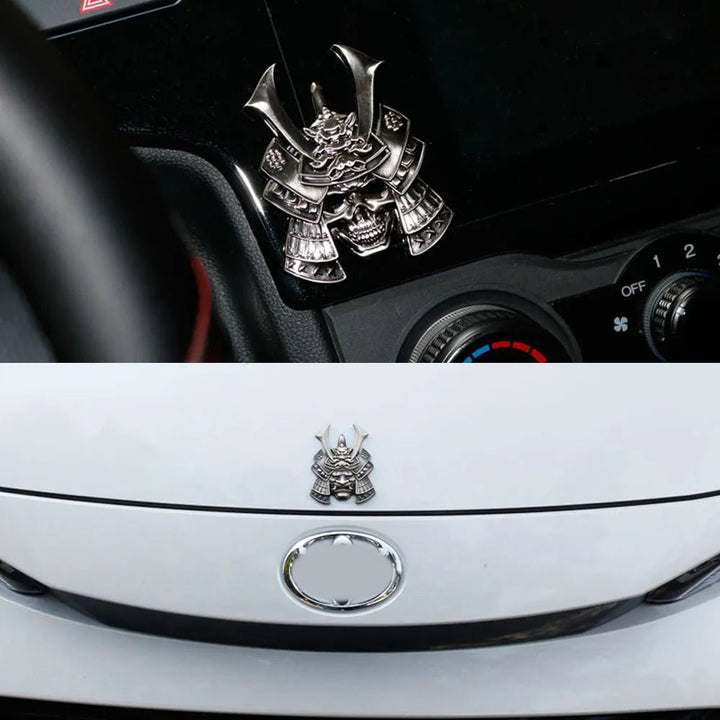 Autocollants Japonais Voiture Badge Menpo Samouraï - 
