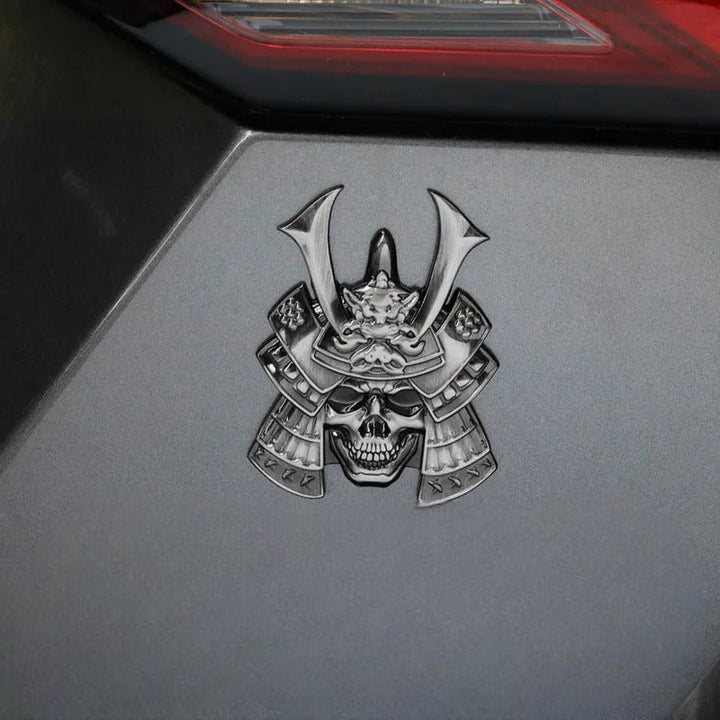 Autocollants Japonais Voiture Badge Menpo Samouraï - 