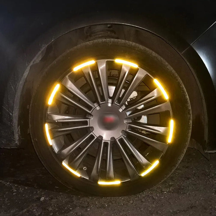 Autocollants Réfléchissants Pneus Voiture Lumineux - 0