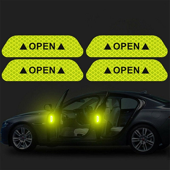 Autocollants Réfléchissants Porte Voiture Lumineux - 0