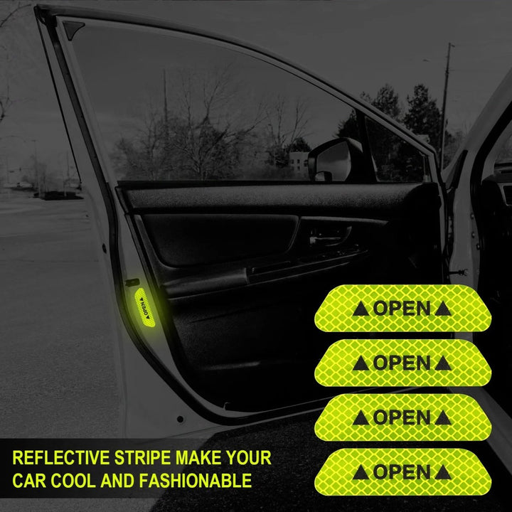 Autocollants Réfléchissants Porte Voiture Lumineux - 0