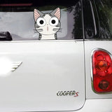 Autocollants Voiture Chats Mignons Cartoon - 