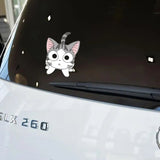 Autocollants Voiture Chats Mignons Cartoon - 