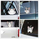 Autocollants Voiture Chats Mignons Cartoon - 