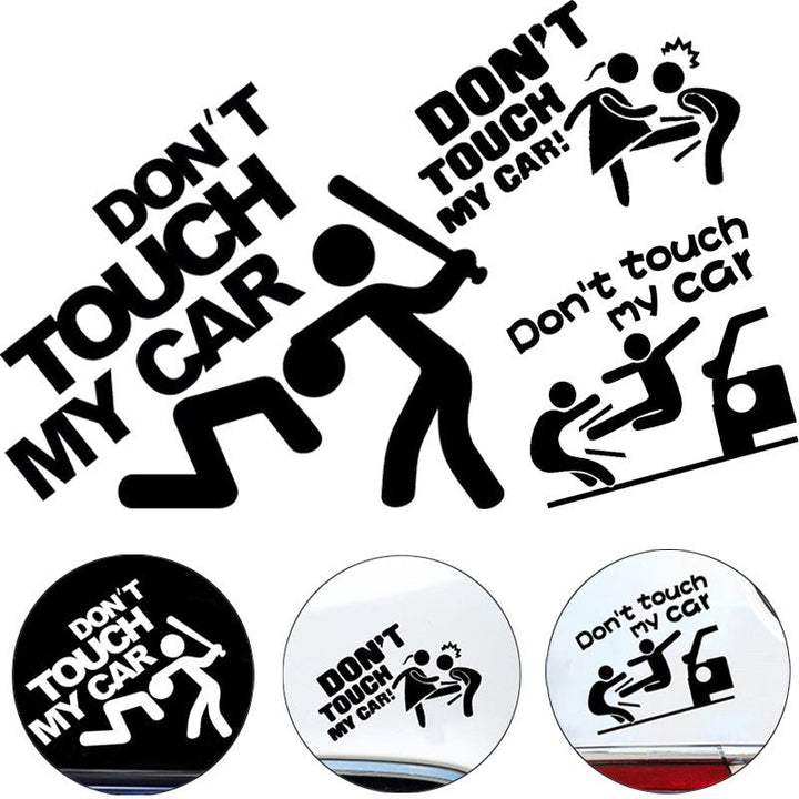 Autocollants Voiture Don't Touch My Car - 0