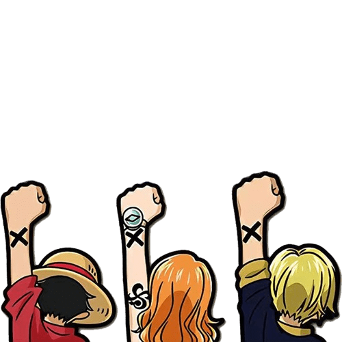 Autocollants Voiture One Piece Équipage de Chapeau de paille - 