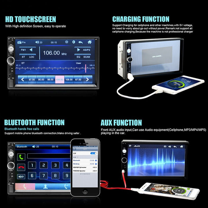Autoradio Voiture Moniteur Tactile Numérique Full HD - 0