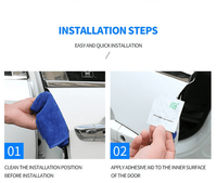Baguette en PVC Naturel Argenté Protection Porte Voiture - 0