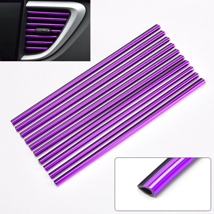 Bande Décorative Effet LED Sortie d'Air Voiture - 0