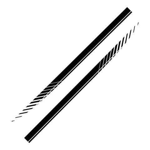 Bandes Autocollantes Voiture Latérales Design Sport