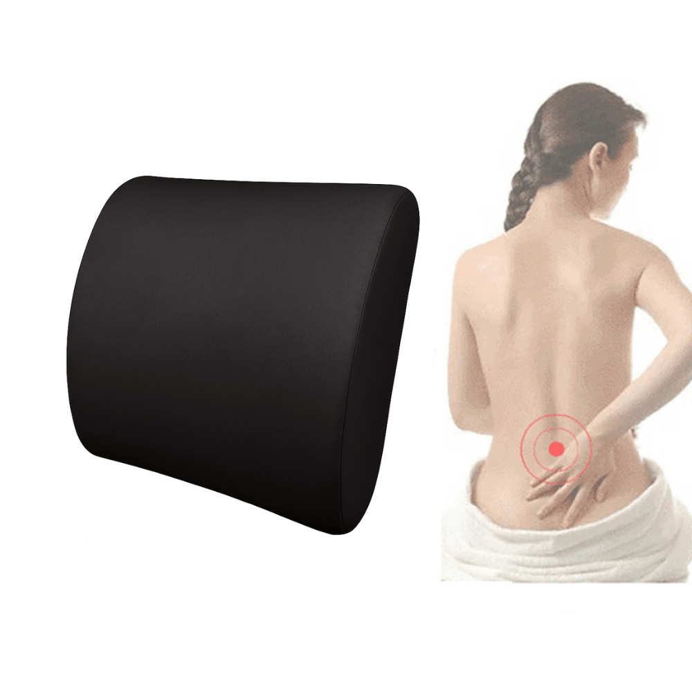 Coussin de Soutien Lombaire Voiture Mousse Mémoire Appui Dos - 0