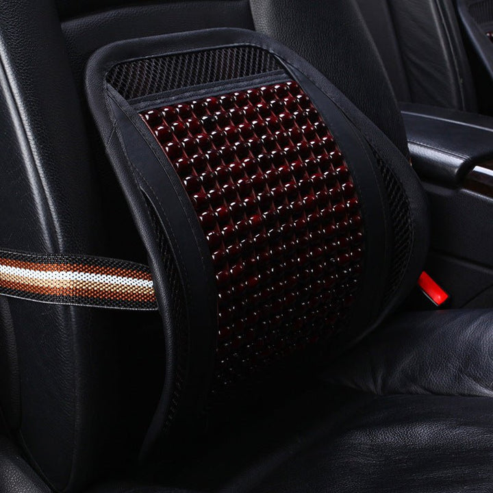 Coussin de Soutien Lombaire Voiture Perles de Bois - 0