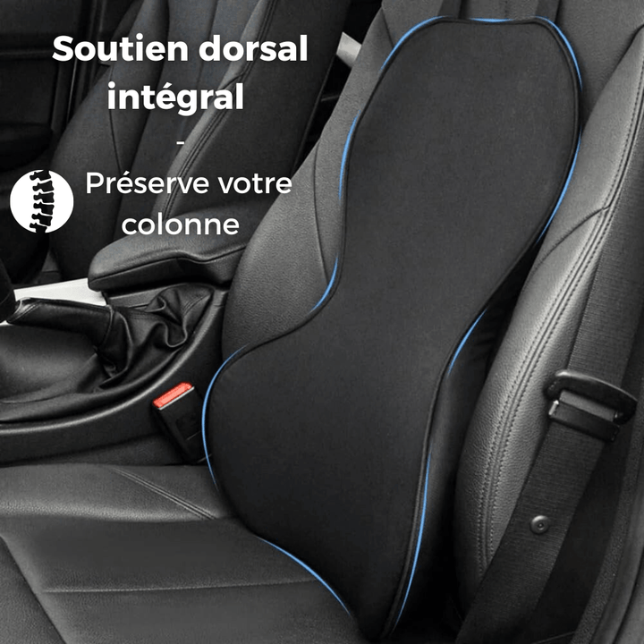 Coussin Dorsal Voiture Ergonomique – Soutien Intégral du Dos & Confort Prolongé - Coussin Lombaire Voiture