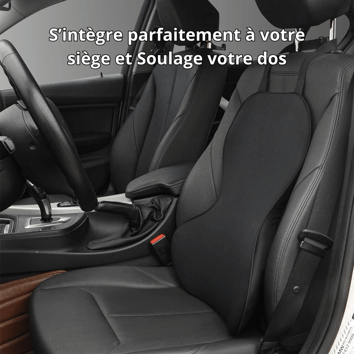 Coussin Dorsal Voiture Ergonomique – Soutien Intégral du Dos & Confort Prolongé - Coussin Lombaire Voiture