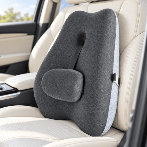 Coussin Lombaire & Dorsal Orthopédique à Mémoire de Forme – Soutien Ajustable
