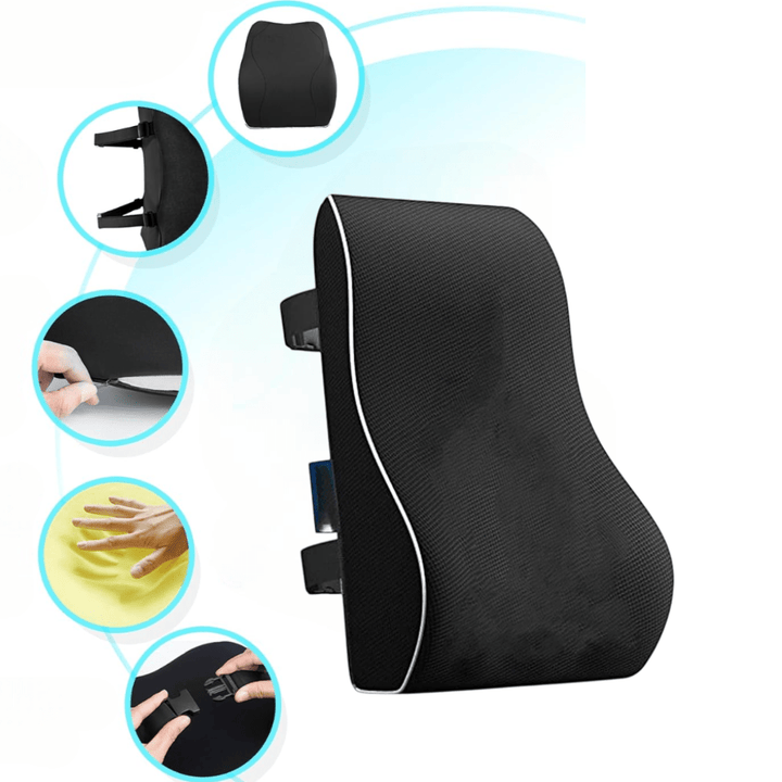 Coussin Lombaire pour Voiture Soutien Dorsal pour Mal de Dos - 