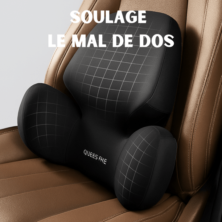 Coussin Lombaire Voiture 3D – Enveloppement & Soulagement du Dos - 