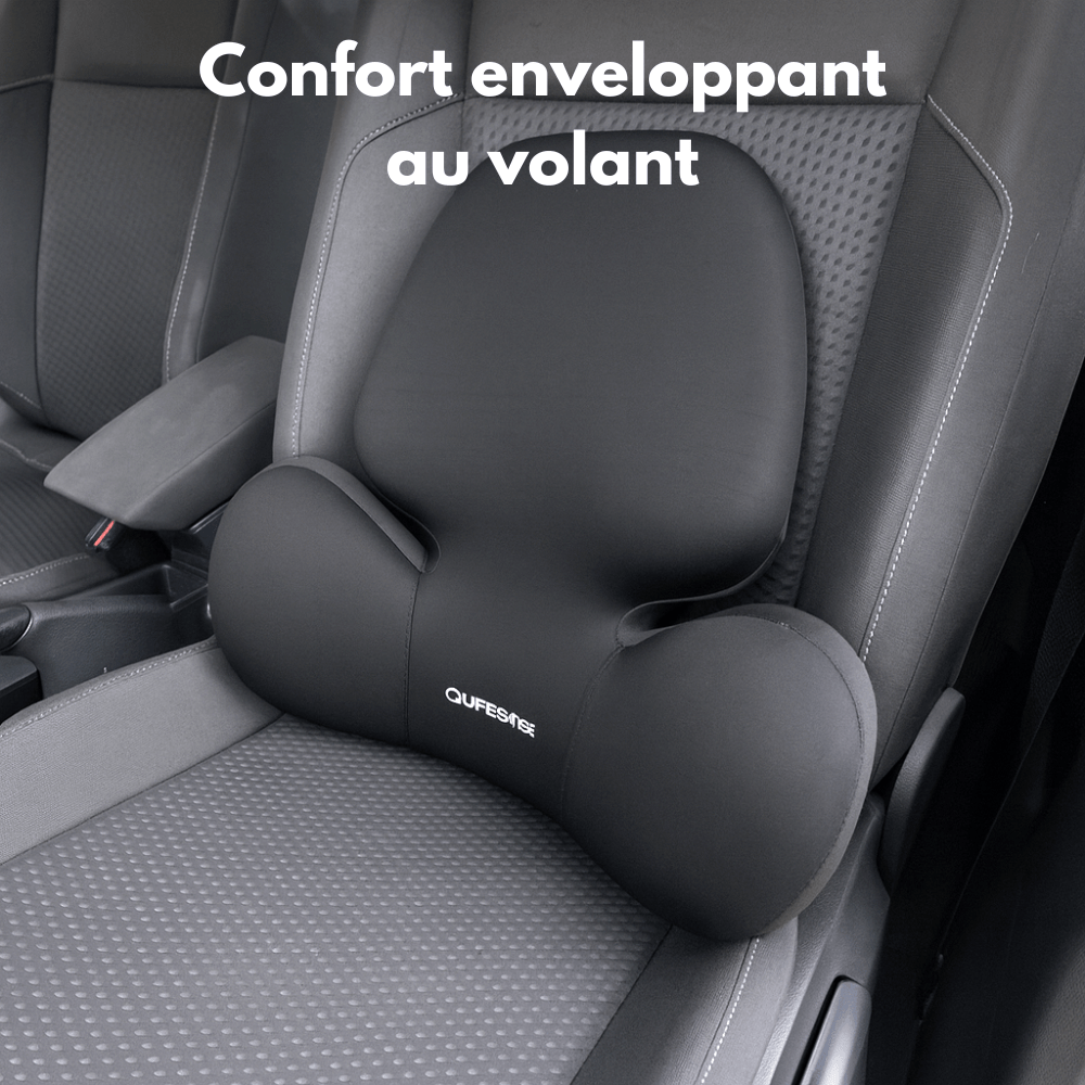 Coussin Lombaire Voiture 3D – Enveloppement & Soulagement du Dos - 