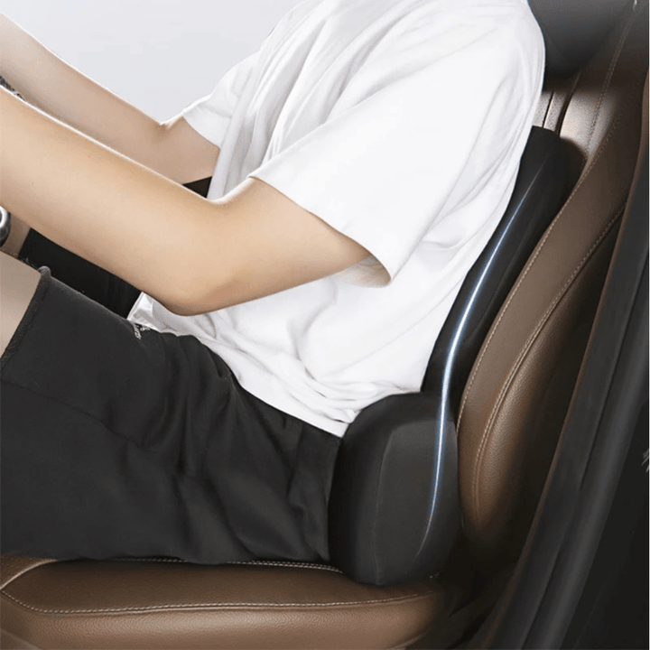 Coussin Lombaire Voiture 3D Soutien Ergonomique Intégral du Dos - 