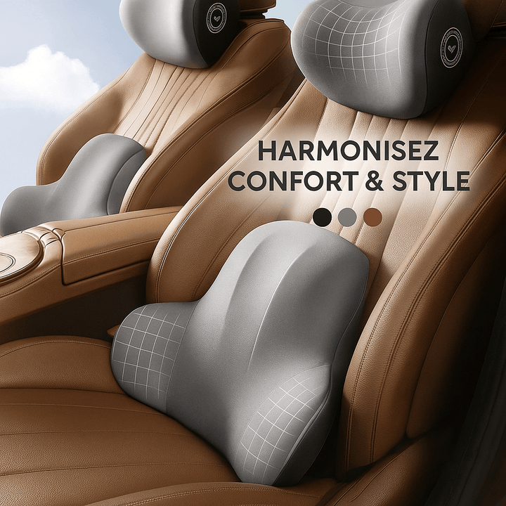 Coussin Lombaire Voiture – Anti - Douleur & Confort de Conduite - 