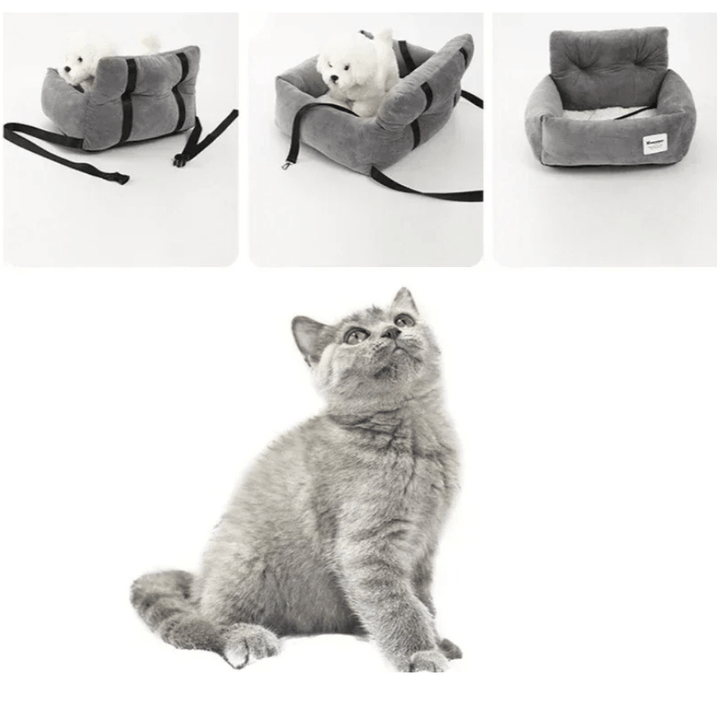 Coussin Siège Voiture Chien et Chat - 