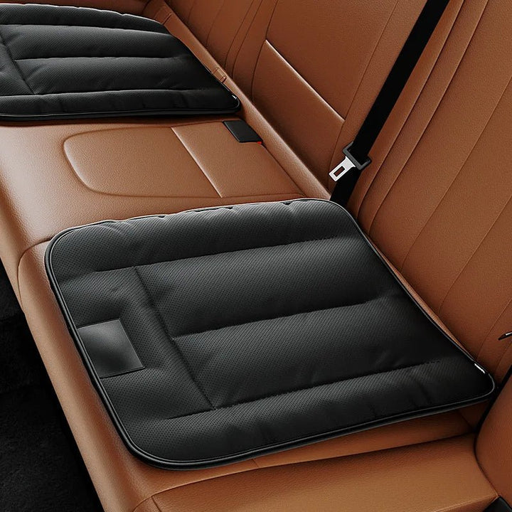Coussin Voiture Universel en Cuir PU Noir - 