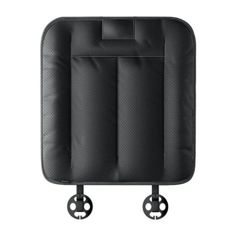 Coussin Siège Voiture Universel en Cuir PU Noir Respirant