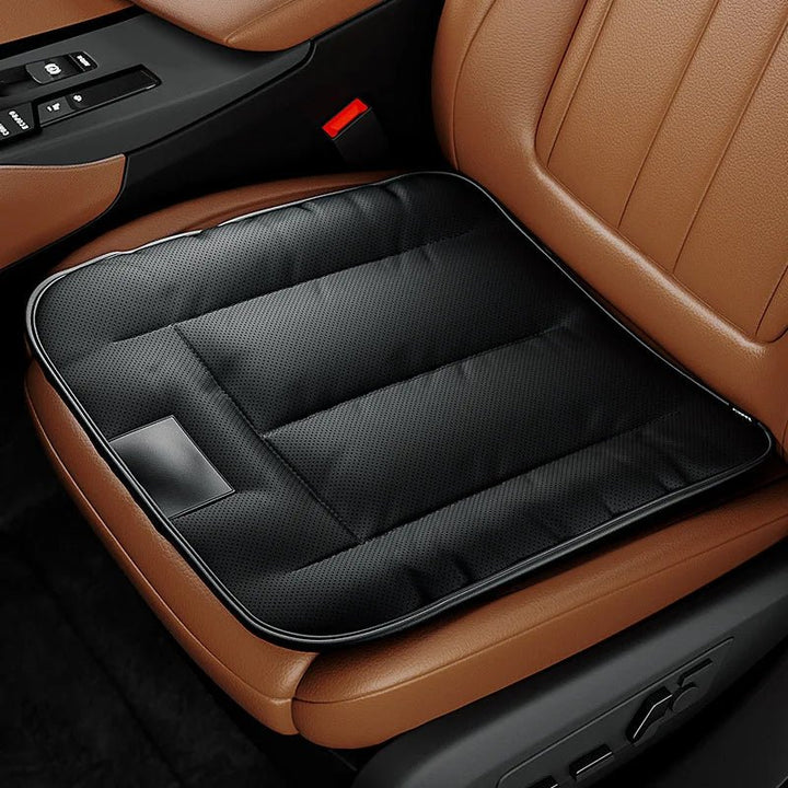 Coussin Voiture Universel en Cuir PU Noir - 