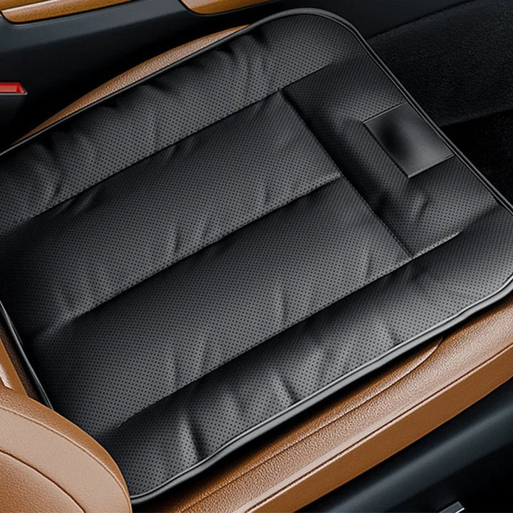 Coussin Voiture Universel en Cuir PU Noir - 