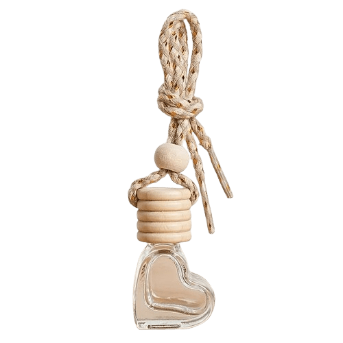 Désodorisant Voiture Pendentif Cœur de Verre - 