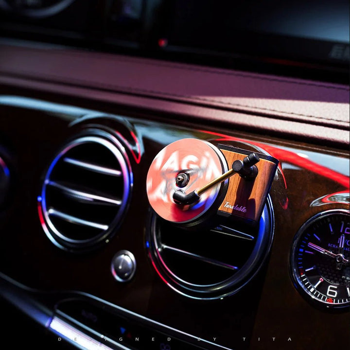 Désodorisant Voiture Phonographe Tourne Disque Vintage - 