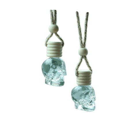 Désodorisant Voiture Tête de Mort en Verre