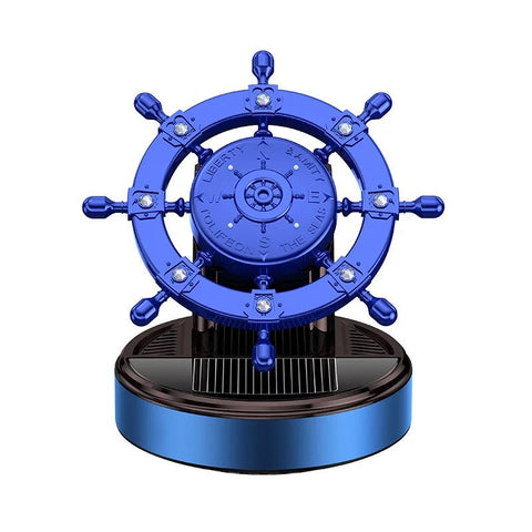 Diffuseur Huile Essentielle Voiture Solaire à Gouvernail Rotatif