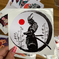 Stickers Voiture Guerriers Samouraïs Japonais