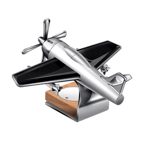 Figurine Avion Solaire à Hélices Rotatives