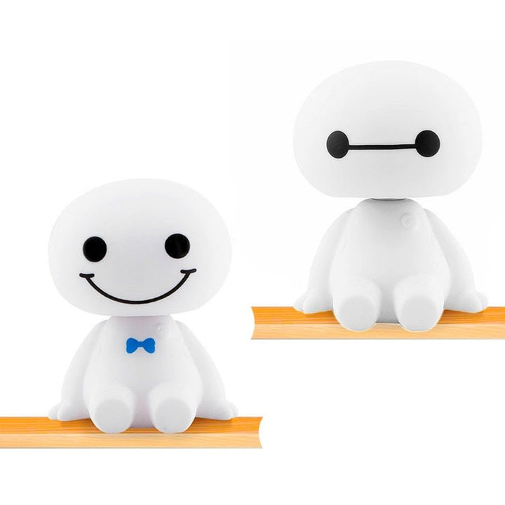 Figurine Baymax Robot Tête Ressort - 0