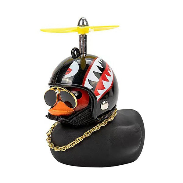 Figurine Canard Pilote Caoutchouc Jouet Voiture - 0