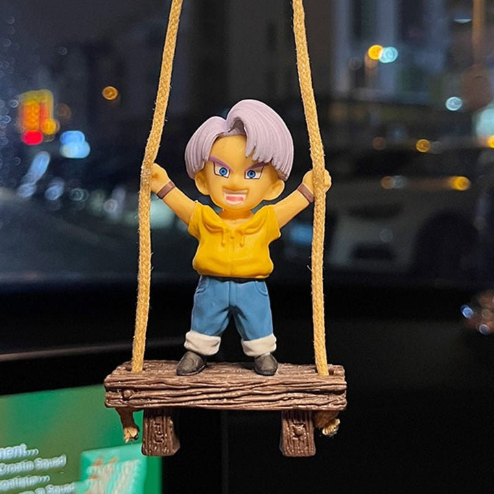 Figurine Dragon Ball Balançoire Rétroviseur Voiture - 0
