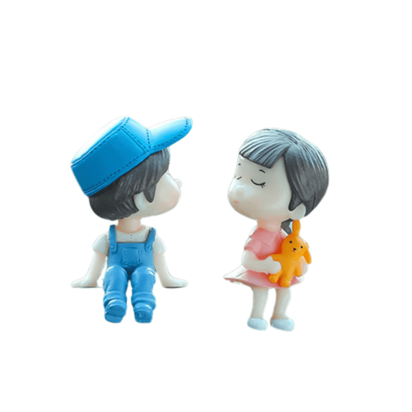 Figurine Ornement Voiture Jeunes Tourtereaux - 0