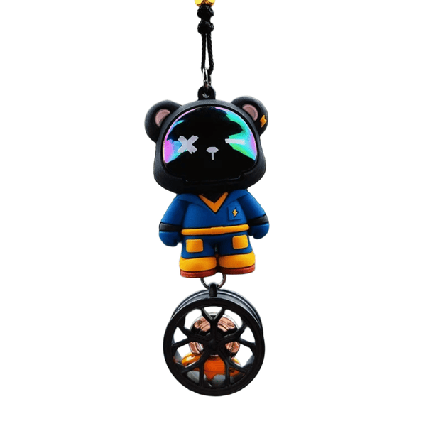 Figurine Ours Cyborg Chaine Aluminium - 0