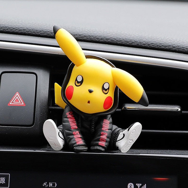 Figurine Pokemon Pikachu Clip Grille Voiture - 0