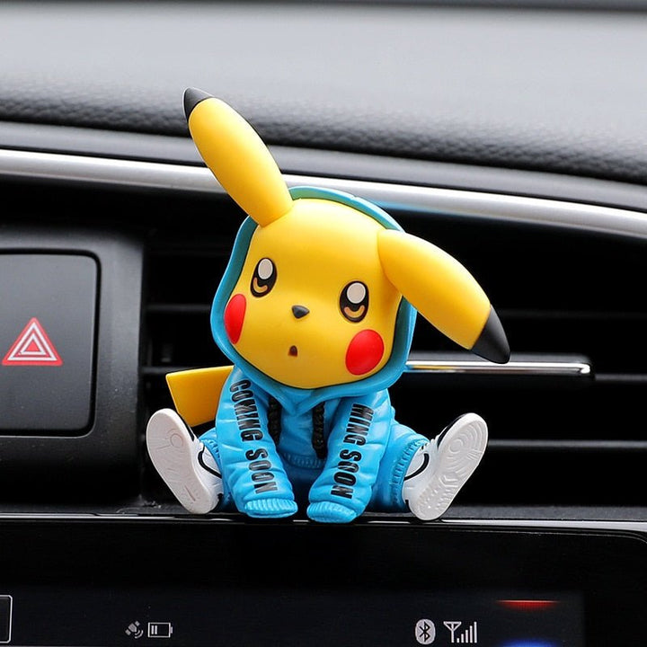 Figurine Pokemon Pikachu Clip Grille Voiture - 0