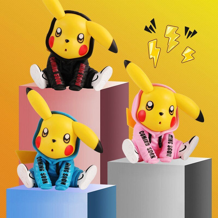 Figurine Pokemon Pikachu Clip Grille Voiture - 0