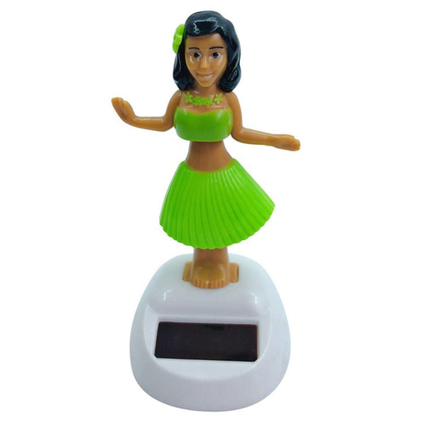Figurine Poupée Solaire Hawaïenne Dansante - 0